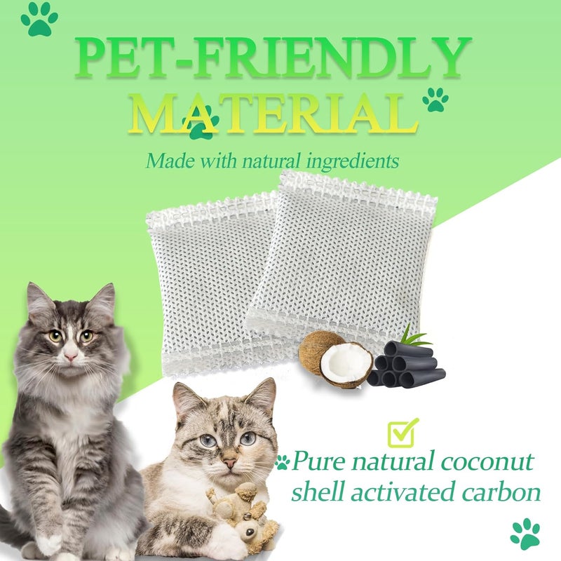 PurifyLogix 12 Pack Odor Eliminator for PuraMax Self-Cleaning Cat Litter Box, Natural Activated Charcoal Filters Refills, Cat Toilet Odor Control Replacement for Automatic Litter Box - Image 4
